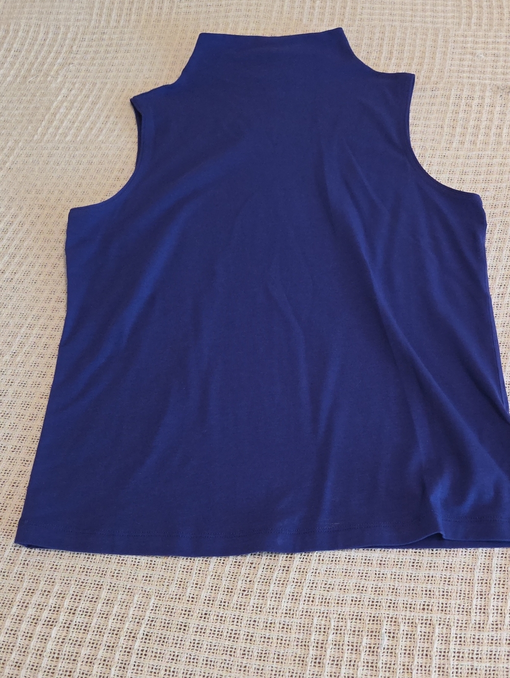 Athleta Sleeveless Mock Neck Tank - Deep Blue